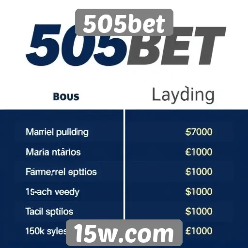 Comparativo entre bônus oferecidos pelo 505bet