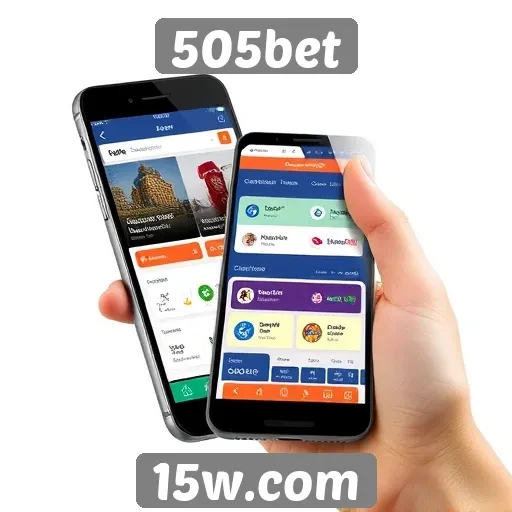 Interface do 505bet é otimizada para mobile